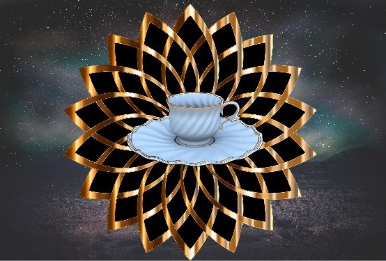 Flower of Live and a cup Flower of Live and a cup